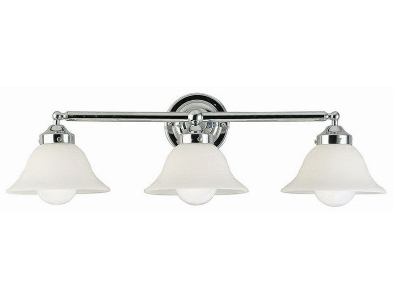 Forecast Lighting F48243-35 Three Light Bath Wall Light in Polished Chrome Finish