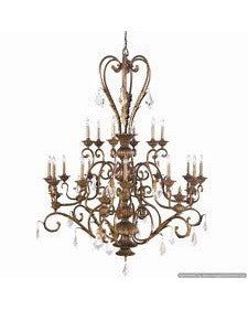 Kichler Lighting 1032 LBZ Anniston Collection Eighteen Light Chandelier in Lincoln Bronze Finish