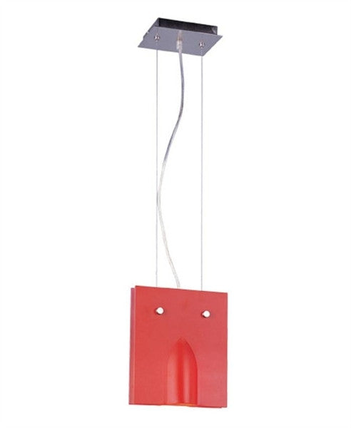 Trans Globe Lighting MDN-514 RED One Light Mini Pendant with Red Glass