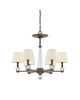Quoizel Lighting DX5006 PN Deluxe Collection Six Light Chandelier in Paladian Bronze Finish - Quality Discount Lighting