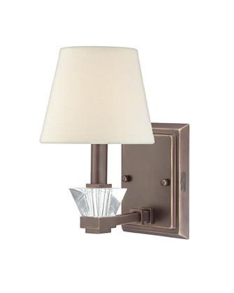 Quoizel Lighting DX8701 PN Deluxe Collection One Light Wall Sconce in Paladian Bronze Finish