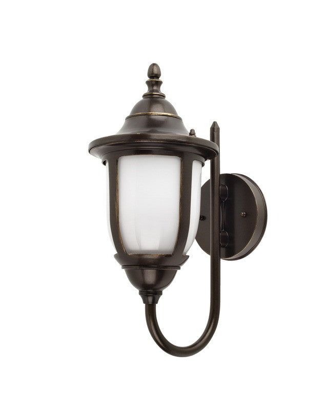 Globe Lighting 40193 One Light Energy Efficient Fluorescent Outdoor Exterior Wall Mount in Oil Rubbed Bronze Finish