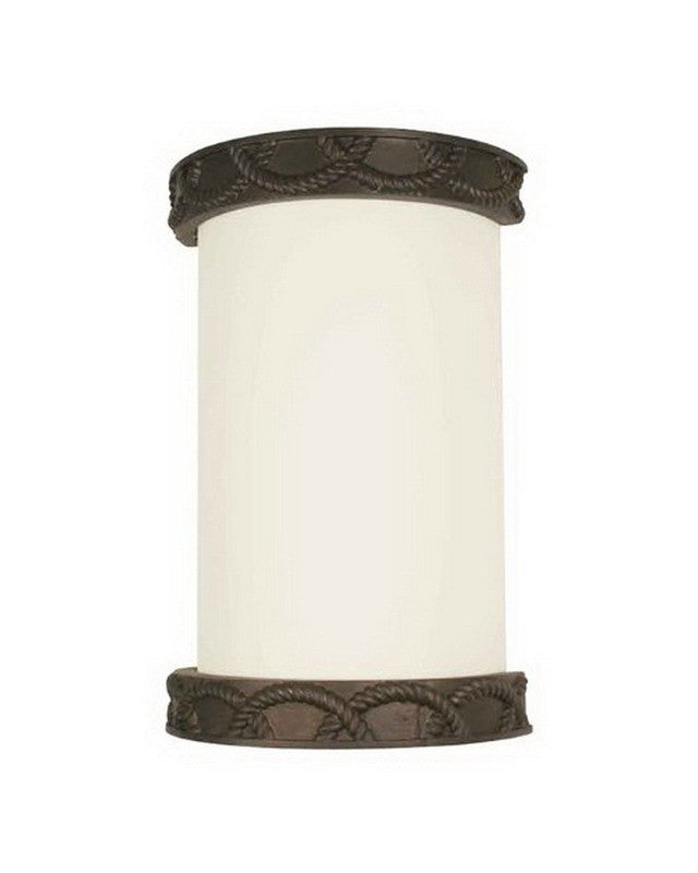 International Lighting E8301-23 One Light Energy Efficient Wall Sconce in Burnished Bronze Finish