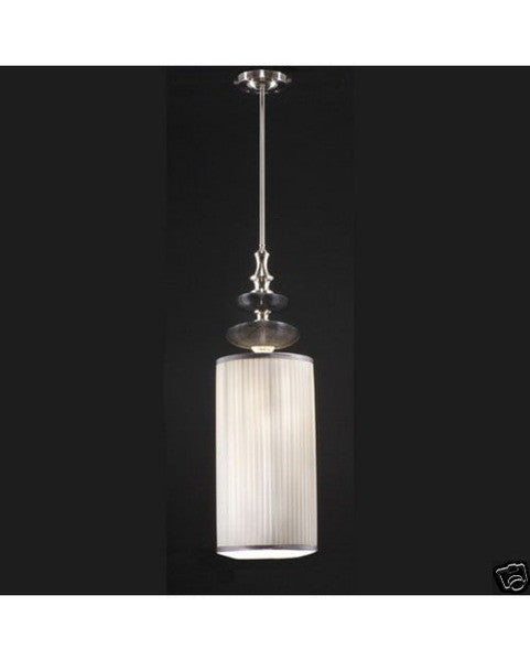 Stylicon by Thomas Lighting AC2502 BWR One Light Pendant in Matte Black and Brushed Nickel Finish