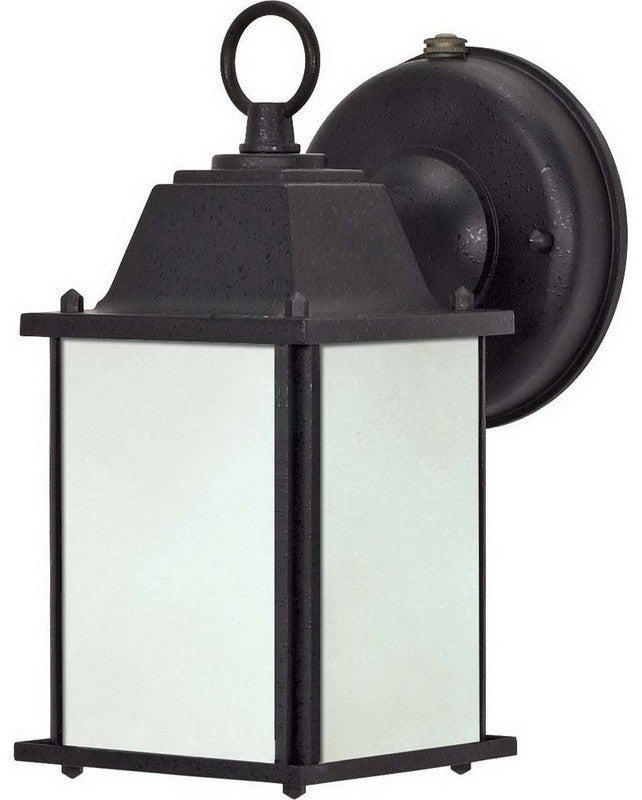Nuvo Lighting 60-2529 One Light Energy Efficient Fluorescent Exterior Outdoor Wall Lantern in Textured Black Finish