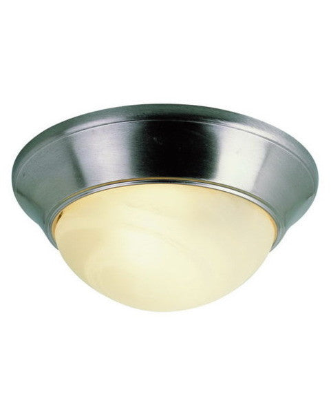 Trans Globe Lighting 57700 BN Two Light Flush Ceiling Fixture in Brushed Nickel Finish