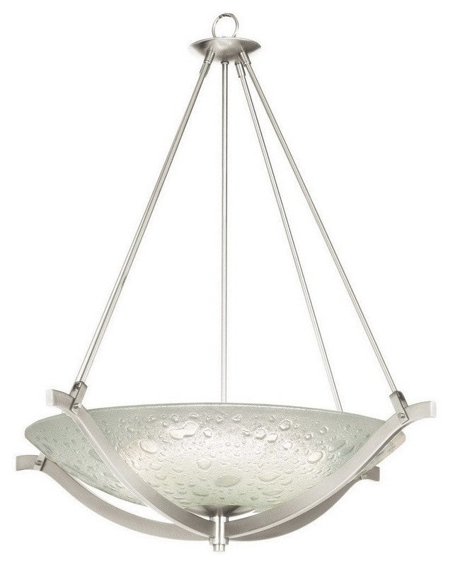 Kalco Lighting 6154 FSN Five Light Energy Efficient Fluorescent Pendant Chandelier in Satin Nickel Finish