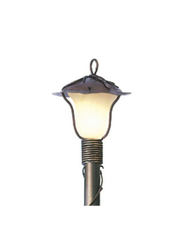 Kalco Lighting 9192 AB One Light Outdoor Exterior Post Lantern in Aged Bronze Finish