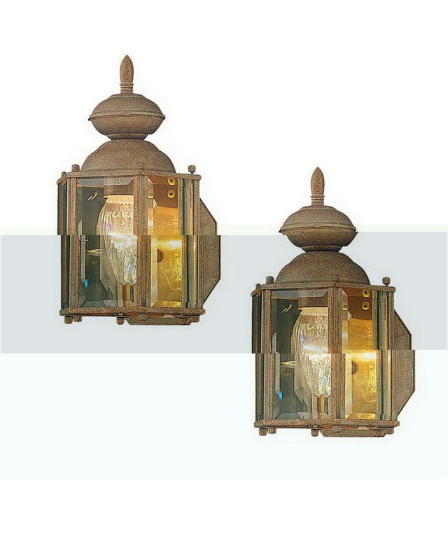 International Lighting 7754-39 TWO PACK One Light Outdoor Exterior Wall Lanterns in Fire Clay Finish