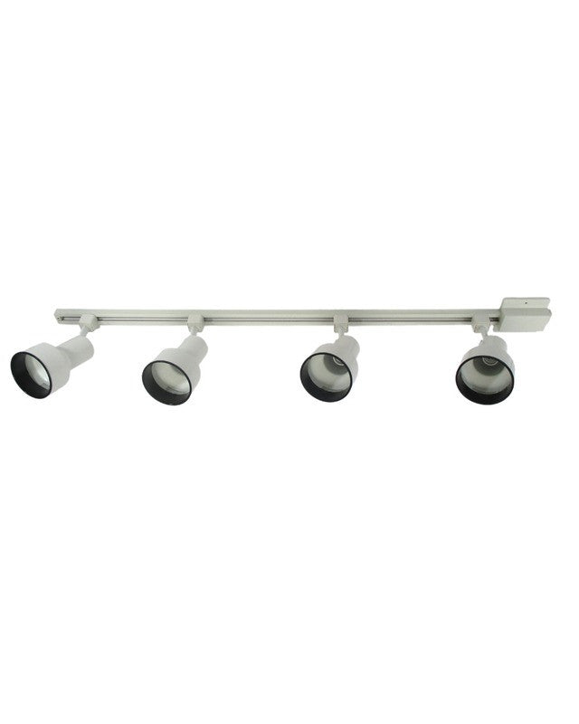 Epiphany Premier PTH5020WH Four Light Track Kit With Step Back Track Head in White Finish