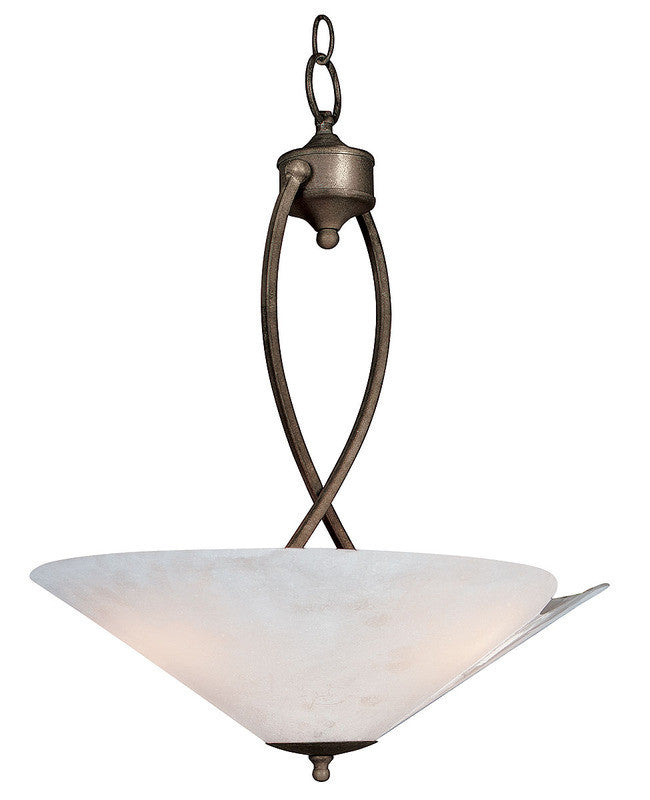 Access Lighting 25005 RU-FWS Venezia Transitional Inverted Pendant Chandelier in Rust Finish