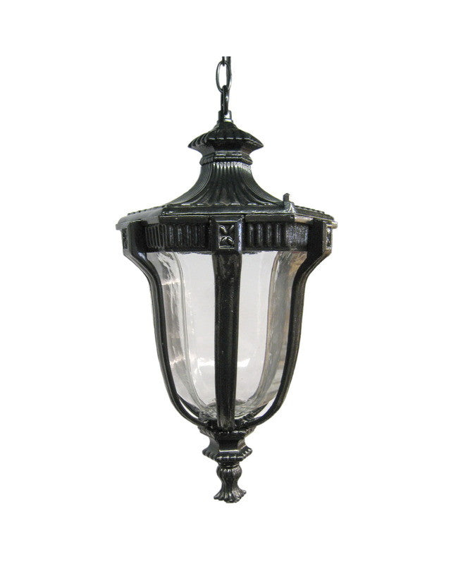Epiphany Lighting 104922 BK Cast Aluminum Outdoor Exterior Hanging One Light Lantern in Black Finish