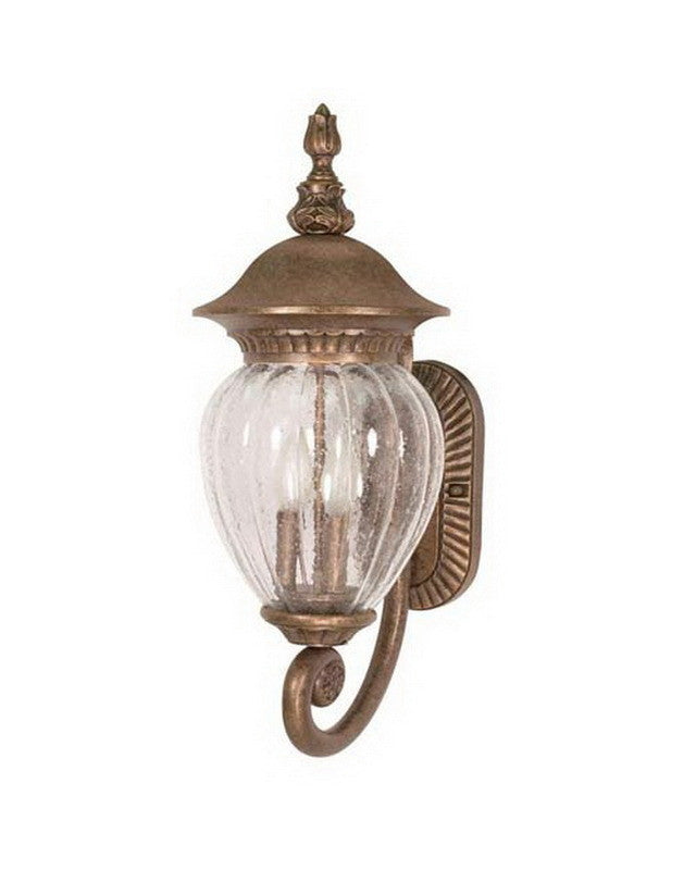 Nuvo Lighting 60-785 Balun Collection Exterior Outdoor Wall Lantern in Platinum Gold Finish