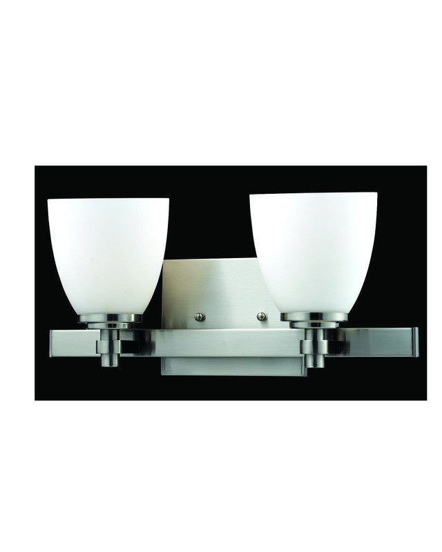 Z-Lite Lighting 1902-2V-BN Two Light Bath Vanity Wall Fixture in Brushed Nickel Finish