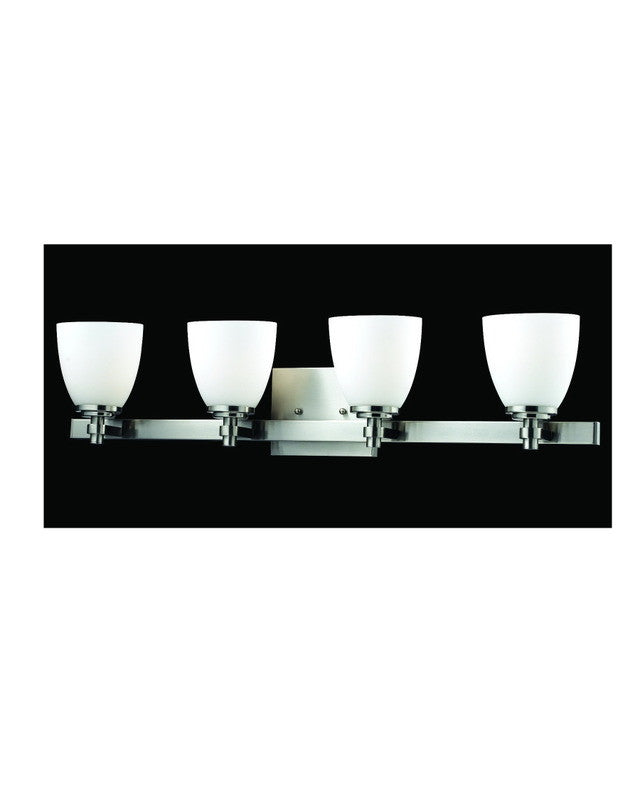 Z-Lite Lighting 1902-4V-BN Four Light Bath Vanity Wall Fixture in Brushed Nickel Finish