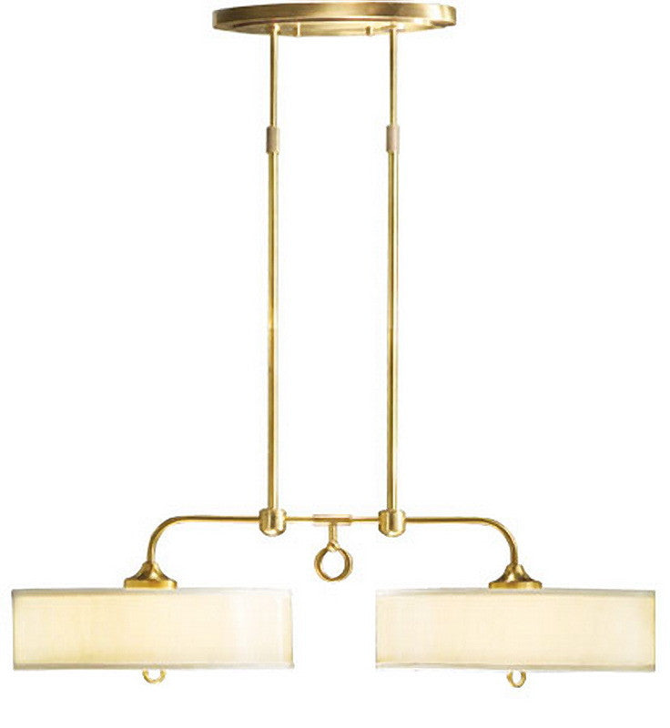 Stylicon by Thomas Lighting AA1502 AQB Meridian Collection 4 Light Island Chandelier in Acquisition Brass Finish