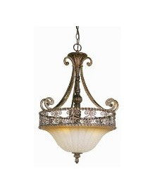 Trans Globe Lighting 7181 DBG Sights of Seville Collection 3 Light Pendant Chandelier in Dark Bronze Finish