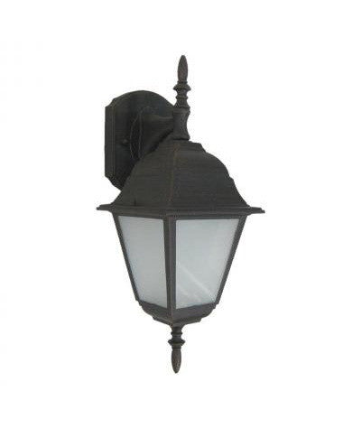 Trans Globe Lighting 4411PL RT One Light Energy Saving Fluorescent Outdoor Exterior Wall Mount in Rust Bronze Finish