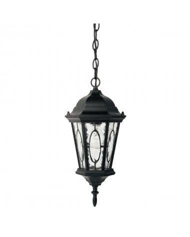 Globe Lighting 4574801 One Light Outdoor Exterior Hanging Mount in Black Finish