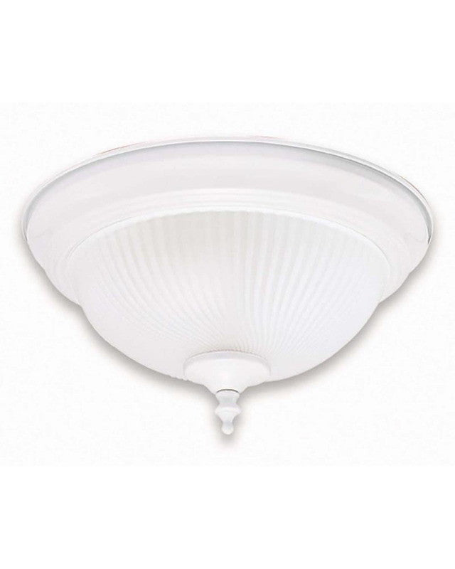 Globe Lighting 42706 Two Light Flush Ceiling in White Finish