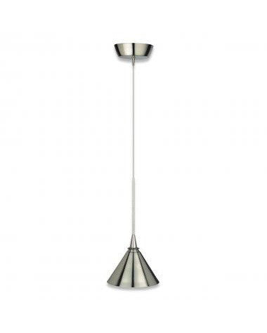 Globe Lighting 6045501 One Light Mini Pendant in Satin Nickel Finish