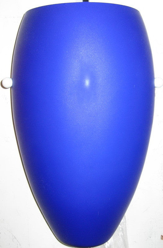 Access Lighting 23120 COB Inari Silk Wall Sconce Cobalt Blue Glass