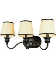 Trans Globe Lighting 7533 ROB Back To Basics Collection 3 Light Bath in Rubbed Oil Bronze Finish