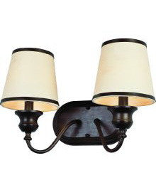 Trans Globe Lighting 7532 ROB Back To Basics Collection 2 Light Wall Sconce in Rubbed Oil Bronze Finish