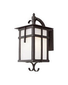 Trans Globe Lighting 5282 BK One Light Outdoor Wall Lantern in Black Finish