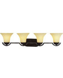 Trans Globe Lighting 2454 ROB Four Light Bath Wall in Rubbed Oil Bronze Finish