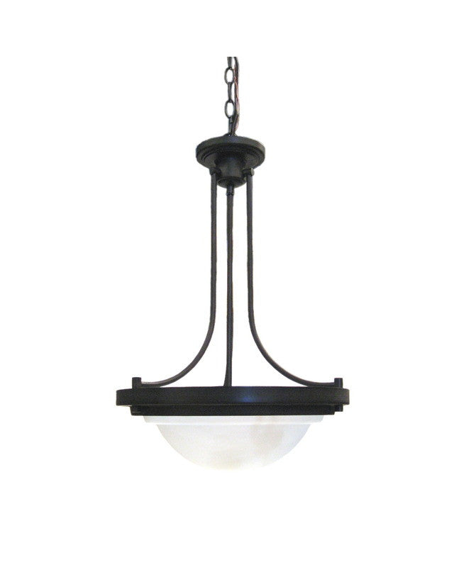 Epiphany Lighting 102622 ORB Two Light Pendant Chandelier in Oil Rubbed Bronze Finish