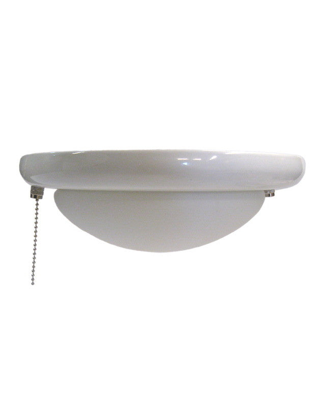 Epiphany 103340-704 WH Ceiling Fan Light Kit in White Finish and Frosted Glass