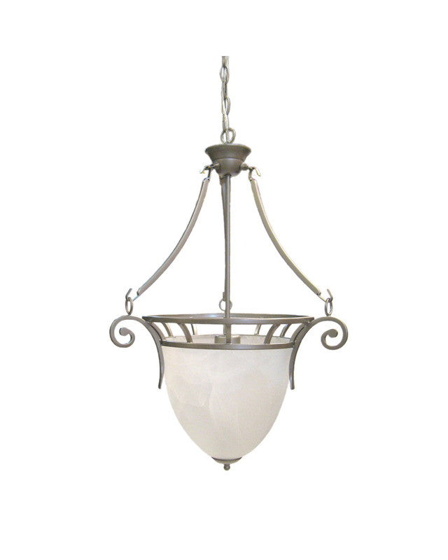 Epiphany Lighting 102142 BN One Light Pendant Chandelier in Brushed Nickel Finish