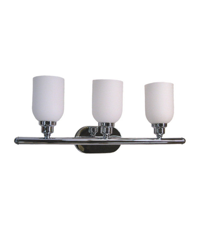 Epiphany Lighting 103674 CH Three Light Bath Wall Fixture in Chrome Finish