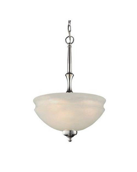 Z-Lite Lighting 303P Three Light Pendant Chandelier in Polished Nickel Finish