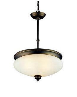 Z-Lite Lighting 301P-OB Three Light Pendant Chandelier in Olde Bronze Finish