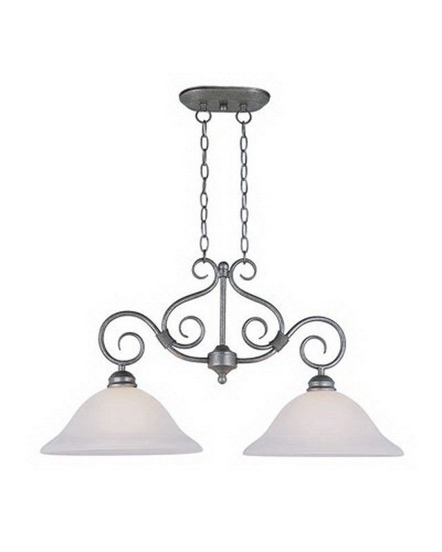 Trans Globe Lighting 6392 PW Two Light Island Fixture in Pewter Finish