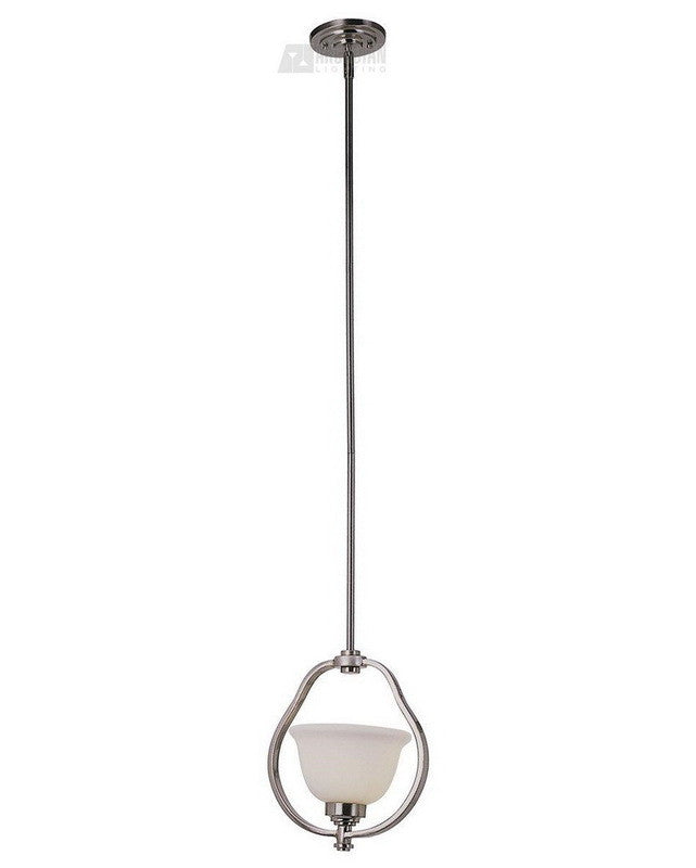 Trans Globe Lighting 6196 BN One Light Mini Pendant in Brushed Nickel Finish