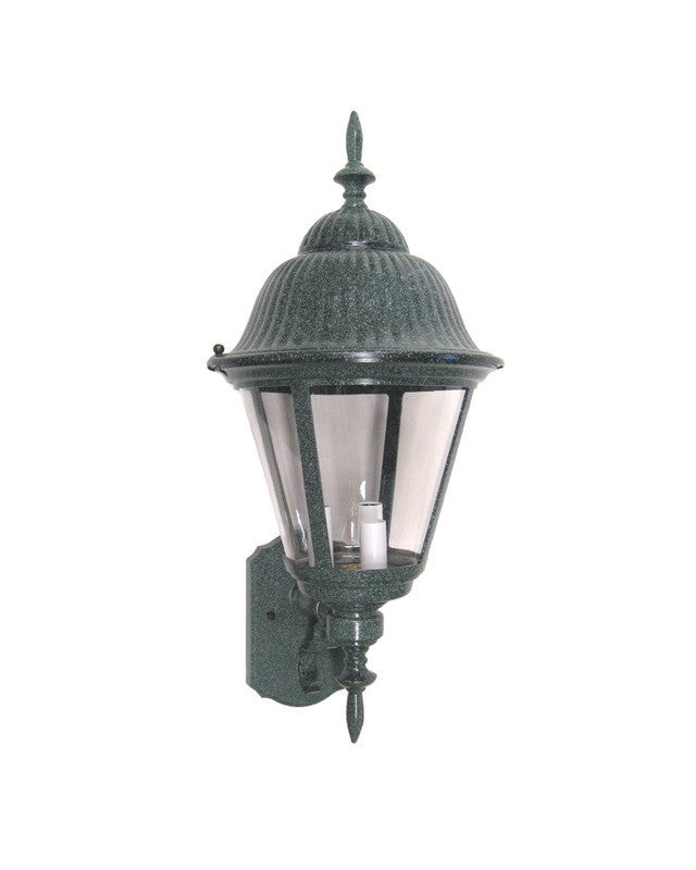 International Lighting 7591-27 Three Light Outdoor Exterior Wall Lantern in Verde Green Finish