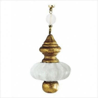 Kichler Lighting 4616 Eminence Collection Satin Etched Glass and Antique Gold Magnetic Fixture Accent