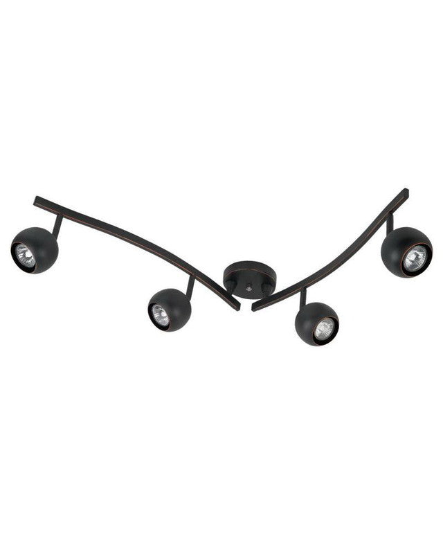 Globe Lighting 5769701 Four Light Halogen Ceiling Fixture in Oil Rubbed Bronze Finish