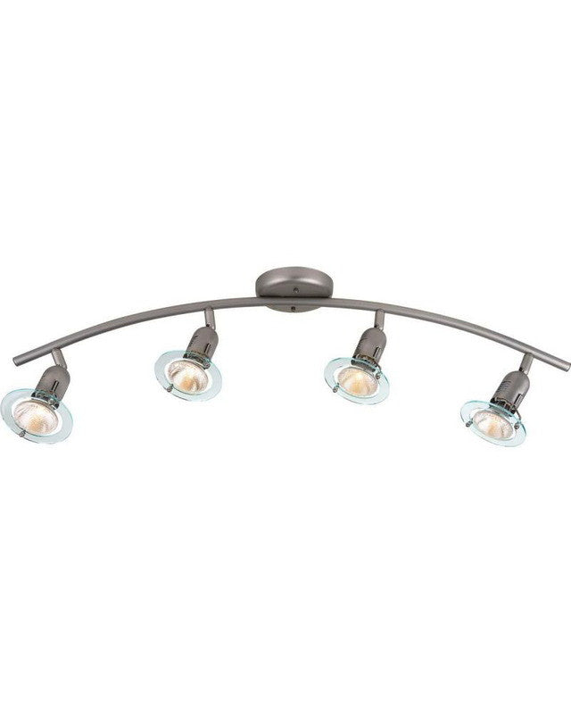 Globe Lighting 5770301 Four Light Halogen Ceiling Fixture In Satin Chrome Finish