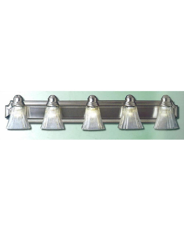 Epiphany Lighting 103288 BN-252 Five Light Bath Wall Light in Brushed Nickel Finish