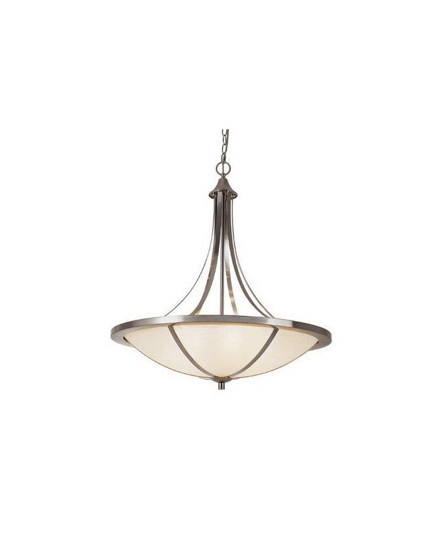 Trans Globe Lighting 10124 BN Six Light Pendant Chandelier in Brushed Nickel Finish