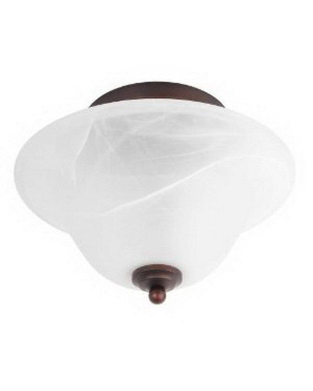 Globe Lighting 6189901 Two Light Semi Flush in Crimson Coffee Finish