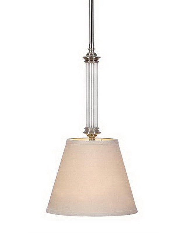 International Lighting 14073-53 One Light Mini Pendant in Brushed Nickel Finish