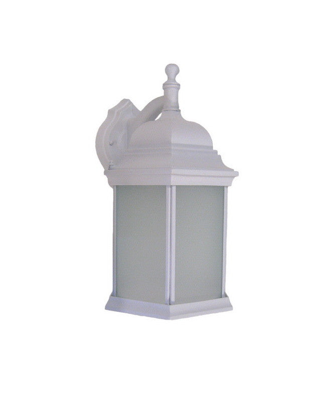 Trans Globe Lighting 54348PL WH Energy Saving Fluorescent Two Light Outdoor Wall Lantern in White Finish