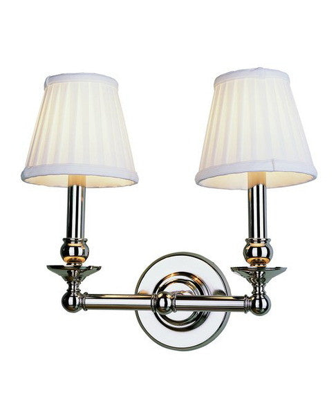 Trans Globe Lighting 2042 SN Transitional Two Light Wall Mount in Satin Nickel Finish