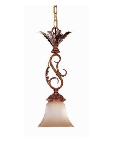 Nuvo Lighting 60-1547 San Remo Collection 1 Light Mini Pendant in Mayan Gold Finish