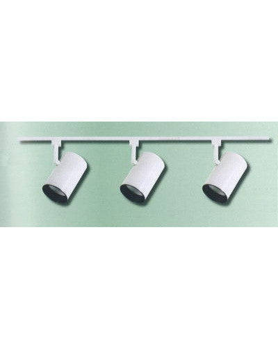 epiphany lighting pt4006 wh three light flat back track kit in white